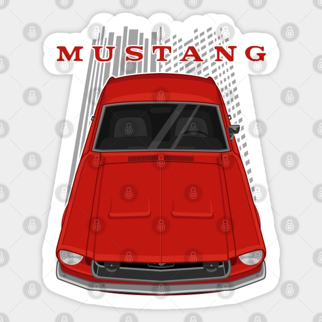 Ford Mustang Fastback 1968 - Red Sticker by V8social